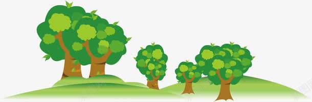 绿树草地png免抠素材_88icon https://88icon.com png 大自然 矢量素材 绿树 草地