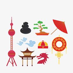 标志性图案卡通中国风标志高清图片