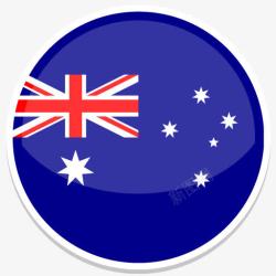澳大利亚世界是圆Flag旁边设置素材