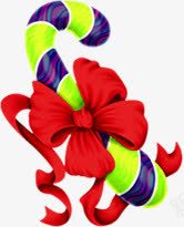 节日夏日圣诞节礼带拐杖png免抠素材_88icon https://88icon.com 圣诞节 夏日 拐杖 节日