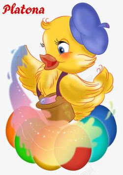 卡通小鸭子素材
