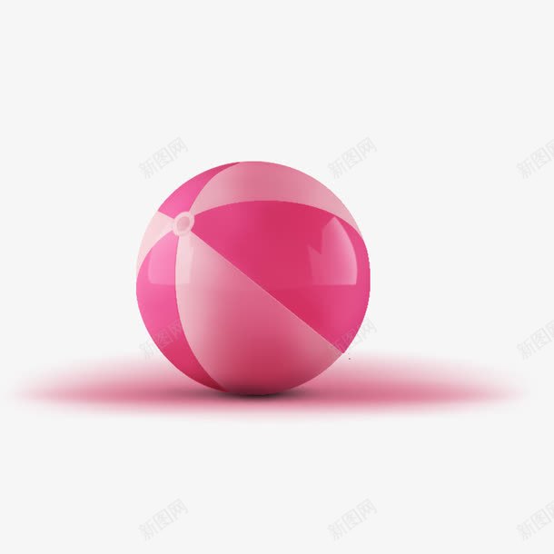 粉色皮球png免抠素材_88icon https://88icon.com 玩具 球类 皮球 粉色