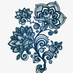 欧式花纹底纹矢量图素材