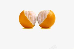 剥皮的橘子素材