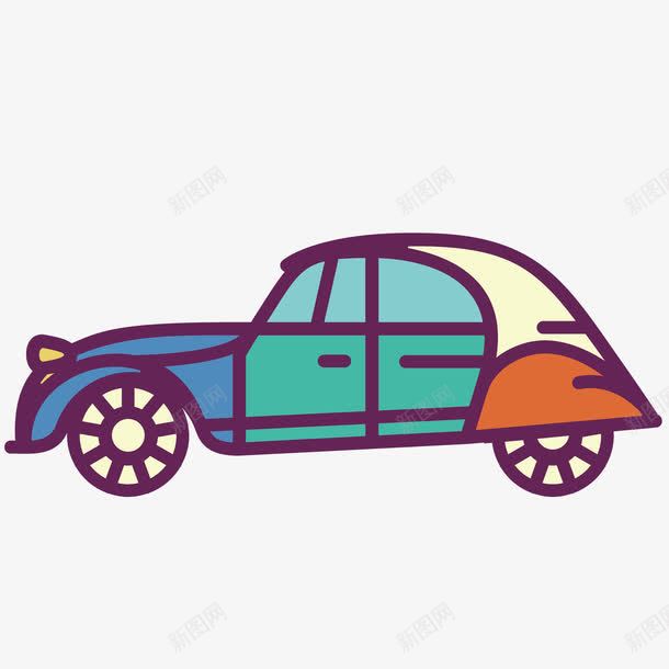 手绘汽车png免抠素材_88icon https://88icon.com 交通工具 小轿车 汽车 汽车用品 车