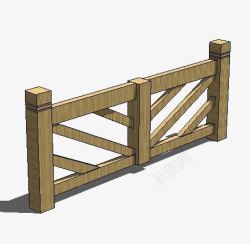 木制围栏素材