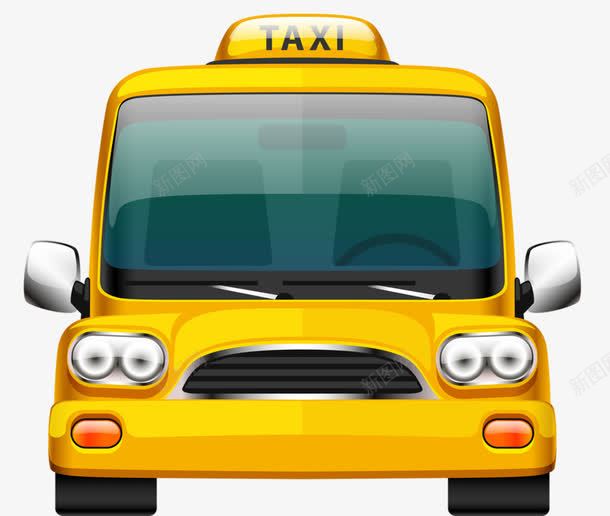 黄色出租车png免抠素材_88icon https://88icon.com TAXI 出租车 卡通 黄色