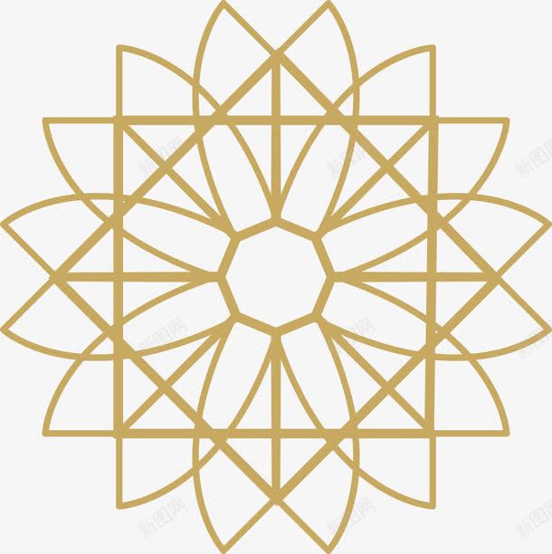 黄色线条开斋节花朵png免抠素材_88icon https://88icon.com Adha Eid adha al eid mubarak ul 伊斯兰 伊斯兰教 古尔邦节 宰牲节