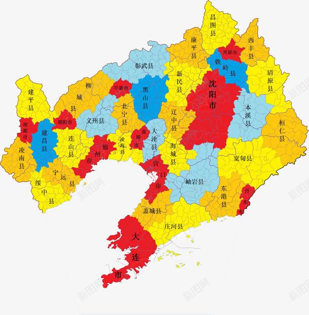 辽宁省地图png免抠素材_88icon https://88icon.com 划分 区域 地图 辽宁 辽宁省地图