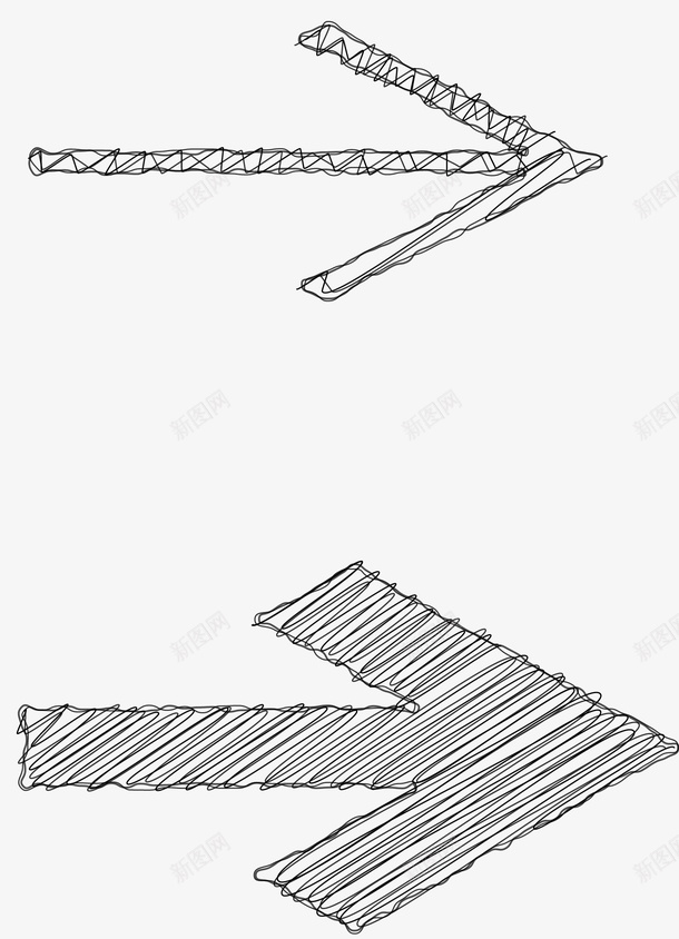 手绘黑白箭头矢量图ai免抠素材_88icon https://88icon.com 下一页 下一页箭头 卡通箭头 填色练习 矢量图 矢量箭头 箭头 翻页箭头 黑白