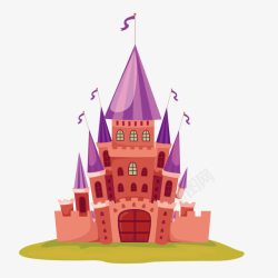卡通童话城堡素材
