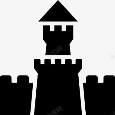 城堡建筑群城堡图标图标