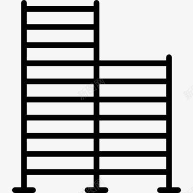 越南公园阶梯图标图标