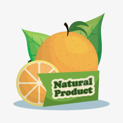 卡通水果补充维生素营养橘子素材