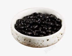 瓷碗黑豆素材