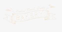 烘焙BAKERY彩带装饰图案素材