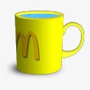 麦当劳彩色马克杯图标图标