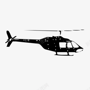 手绘军用直升机手绘直升机图标图标