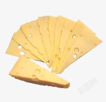 一片片奶酪素材