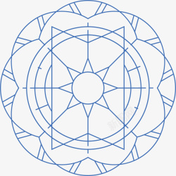 简约佛教花纹边框纹理矢量图素材