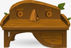实木书桌素材