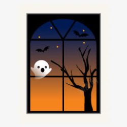 spooky邮票令人毛骨悚然的窗口图标高清图片
