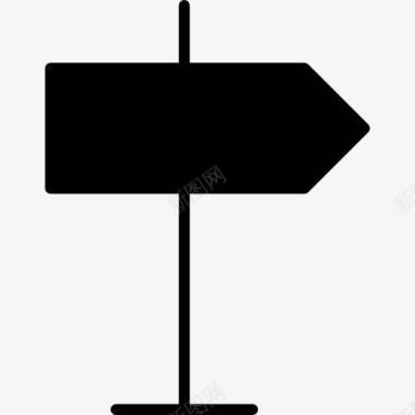 道路标志指向右图标图标