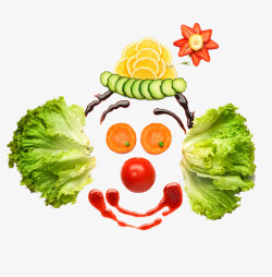 蔬菜水果小丑素材