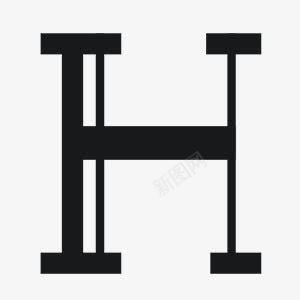 字母淘宝字体大写字母H图标图标