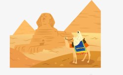去埃及金字塔参观旅游素材