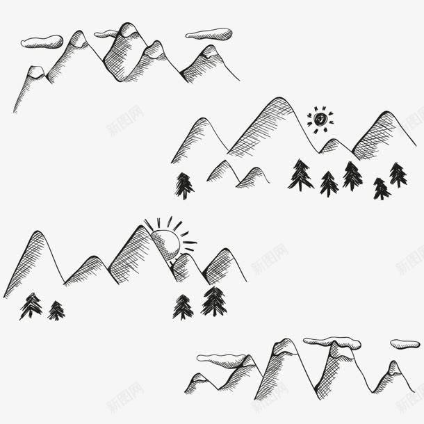 山丘绘画png免抠素材_88icon https://88icon.com 小树 山丘 手绘 树 绘画