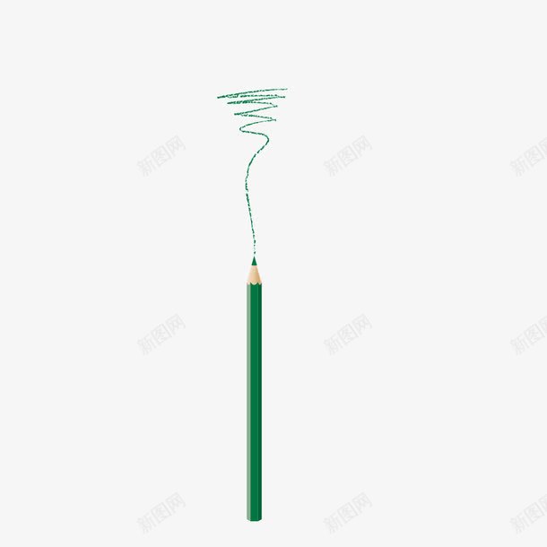 彩色铅笔绘画png免抠素材_88icon https://88icon.com 彩色铅笔 手绘 绘画 绿色