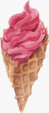 冰激凌卡通手绘冰激凌插画装饰矢量图图标图标