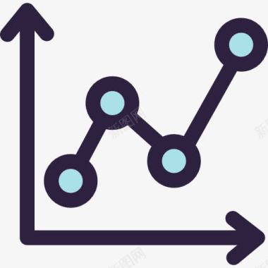 金融元素图线图图标图标