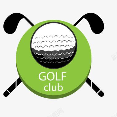 创意高尔夫俱乐部LOGO图标图标