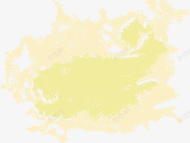 手绘晕染png免抠素材_88icon https://88icon.com 手绘 晕染 黄色