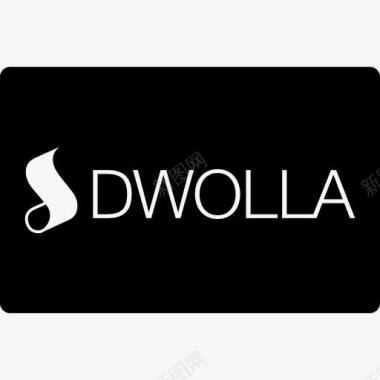 安全监督卡Dwolla支付卡图标图标