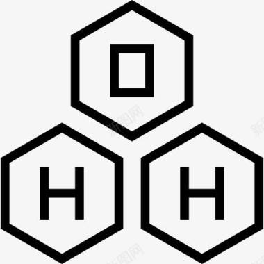 水生生物化学图标图标