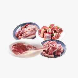 肉类食物钙质肉块素材