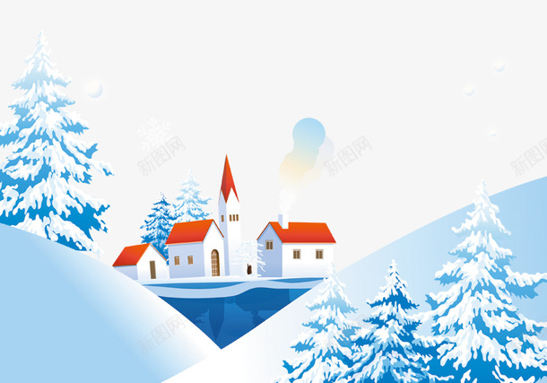 冬天来了psd免抠素材_88icon https://88icon.com 冬天来了 冬季促销背景 海报设计 雪花