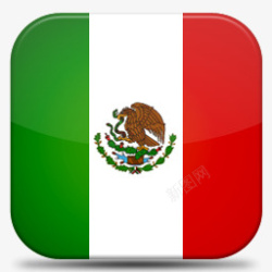 墨西哥V7国旗图标素材