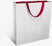 白色立体购物袋效果素材