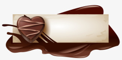 巧克力边框图矢量图素材