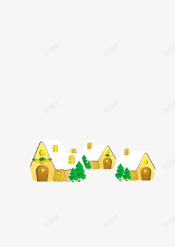 圣诞小屋png免抠素材_88icon https://88icon.com 圣诞 小屋