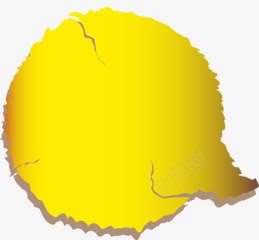 黄色撕裂对话框装饰png免抠素材_88icon https://88icon.com 对话框 撕裂 装饰 黄色