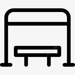 公共汽车站公共汽车站图标高清图片
