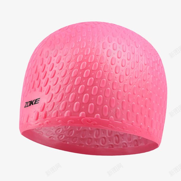 玫红色颗粒泳帽png免抠素材_88icon https://88icon.com 产品实物