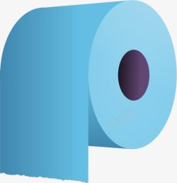 蓝色厕纸素材