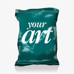 墨绿色食品包装包装袋高清图片