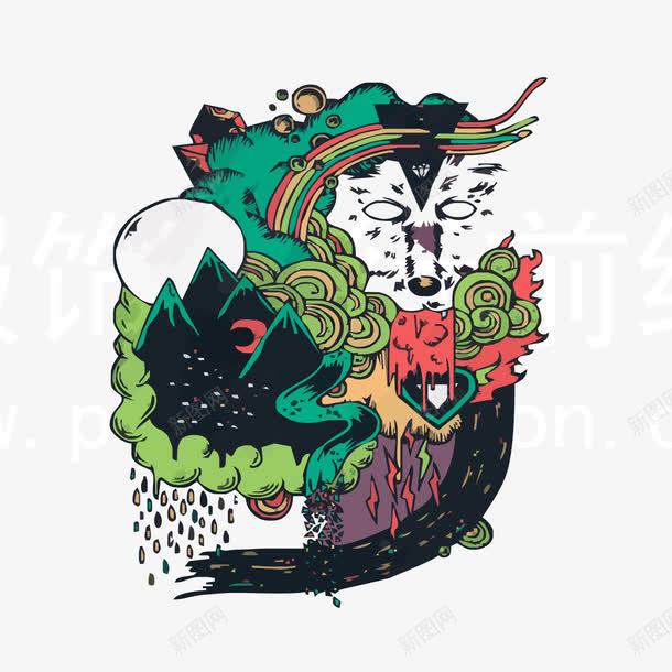 美式花纹街头文化png免抠素材_88icon https://88icon.com 可印刷 美式花纹 街头 街头文化